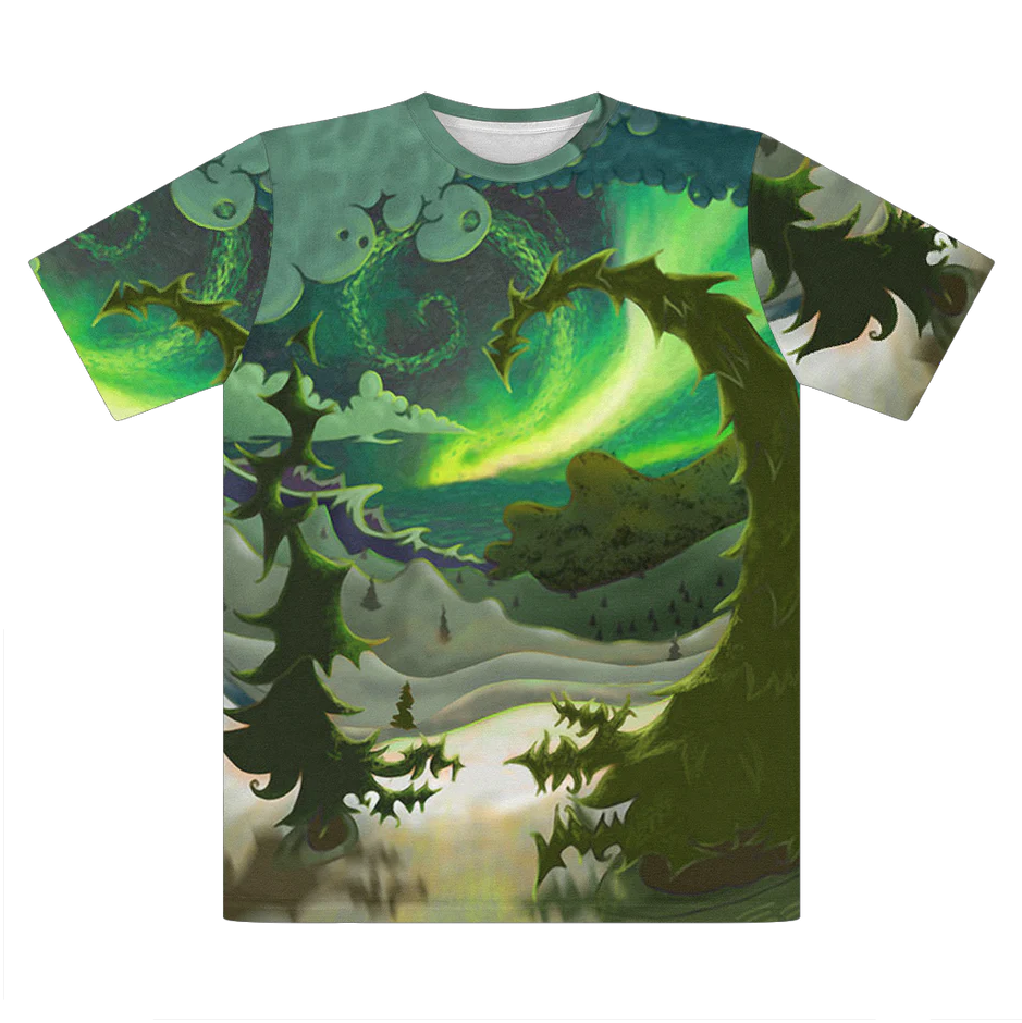 Check out "Dream Landscapes - Aurora Green" Sublimation T-Shirt