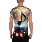 MUSIC IS AWESOME All-Over Print Men's Athletic T-shirt