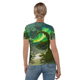 DREAM LANDSCAPES - AURORA GREEN Women's T-shirt