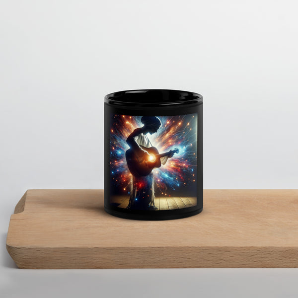 ACOUSTIC AWESOME Black Glossy Mug