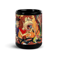 STONES ON STAGE Black Glossy Mug