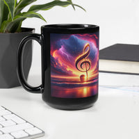 MUSIC GLORIOUS MUSIC Black Glossy Mug