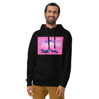 BUBBLE GUM CLOUDS Unisex Hoodie