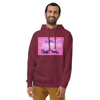 BUBBLE GUM CLOUDS Unisex Hoodie