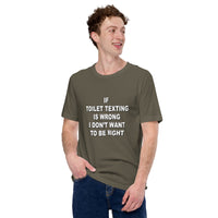 TOILET TEXTING Unisex t-shirt