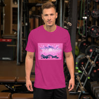 BUBBLE GUM CLOUDS Unisex t-shirt