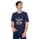 TOILET TEXTING Unisex t-shirt