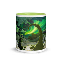 DREAM LANDSCAPES - AURORA GREEN Mug with Color Inside