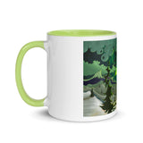 DREAM LANDSCAPES - AURORA GREEN Mug with Color Inside