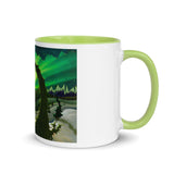 DREAM LANDSCAPES - AURORA GREEN Mug with Color Inside